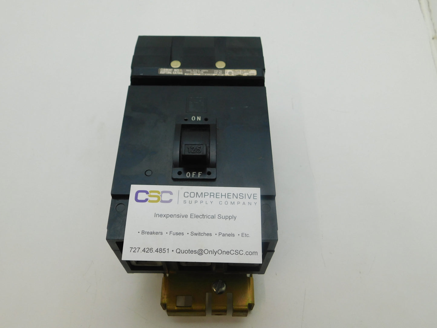 Q232125 - Square D 125A Amp 3P Pole 10kA@240V I-Line Plug On Black Circuit Breaker