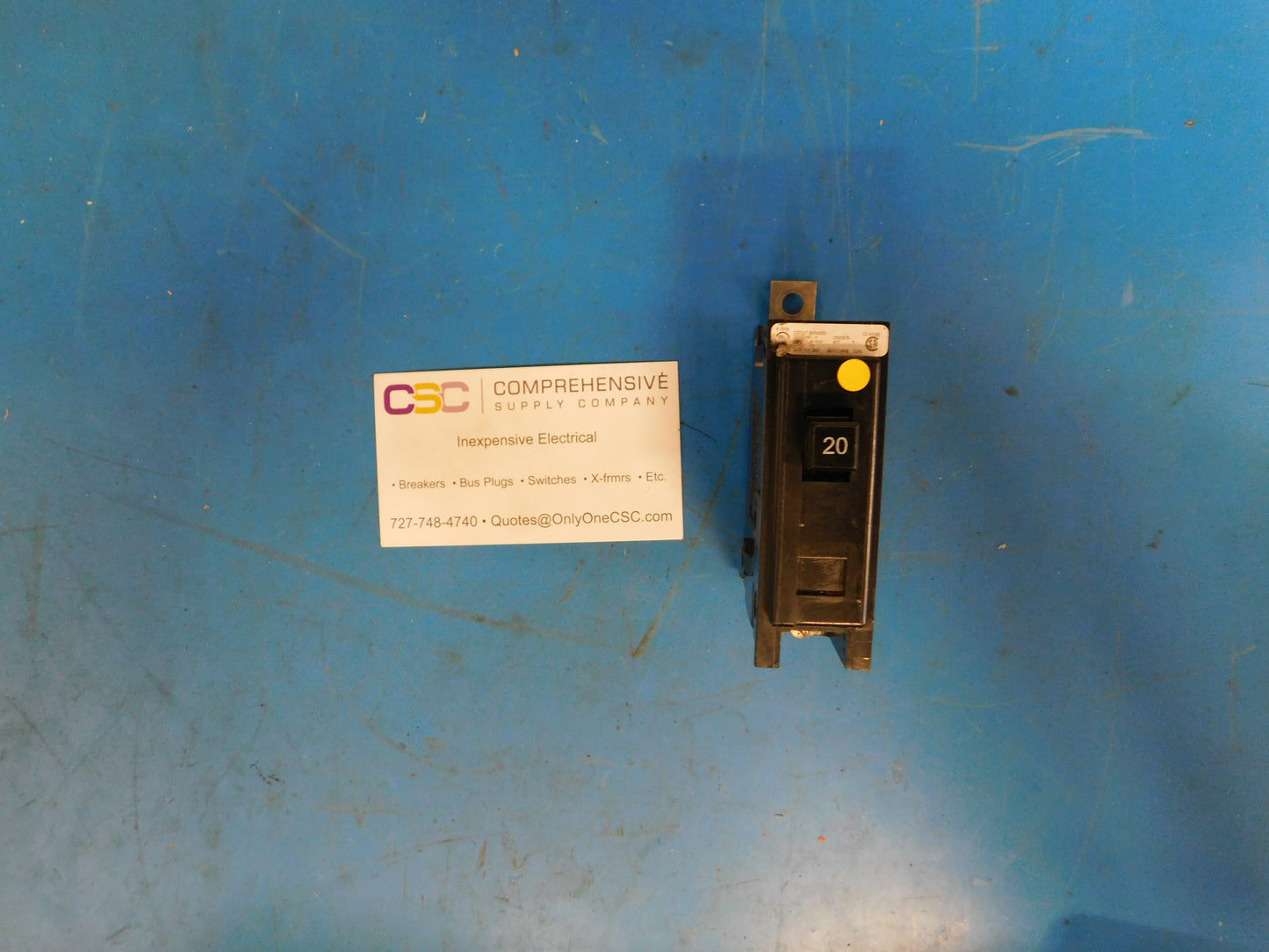 QBHW1020 - Eaton 20A Amp 1P Pole 22kA@120/240V Bolt On Quicklag Circuit Breaker