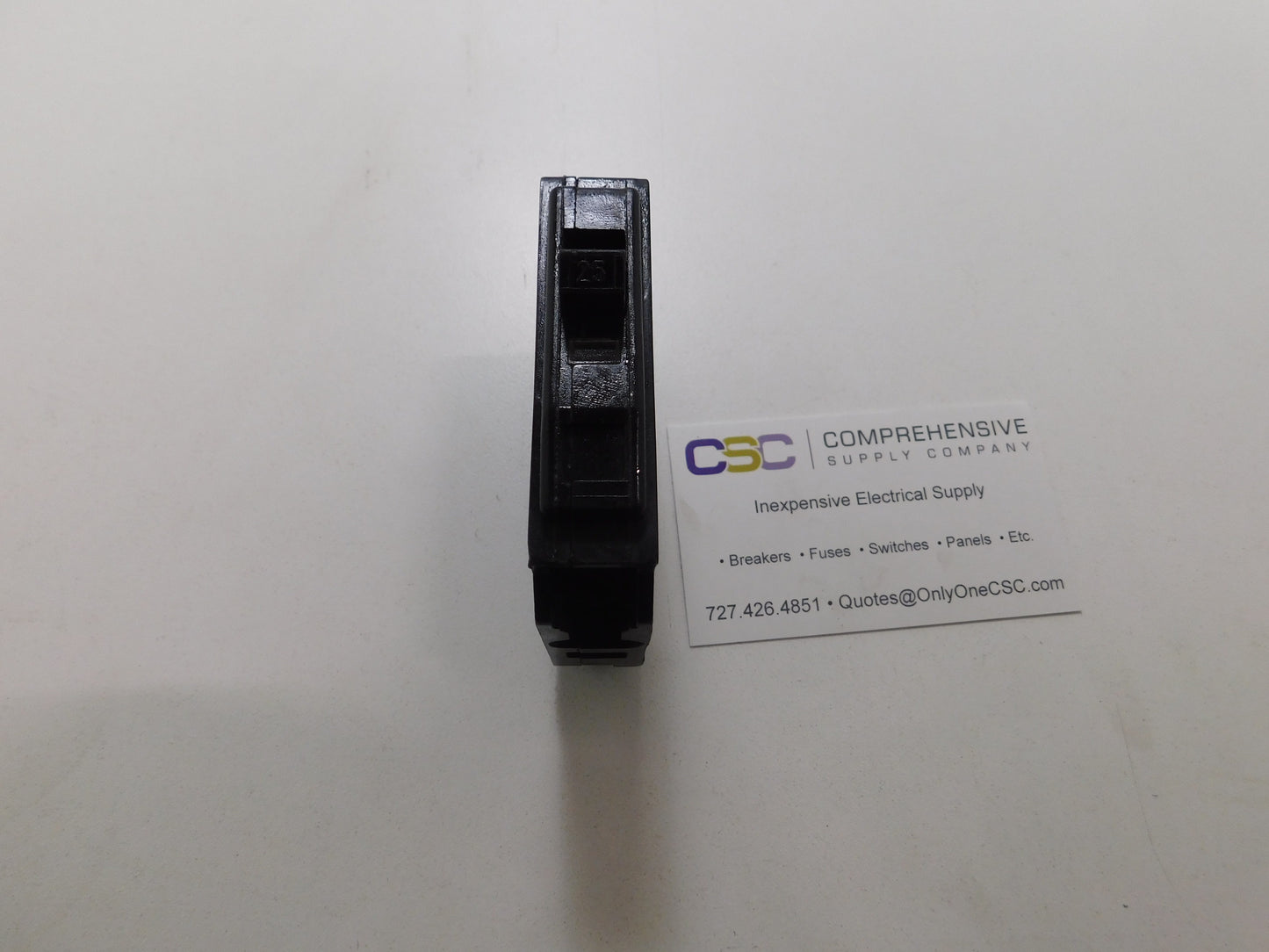 QO125 - Square D 25A Amp 1P Pole 10kA@120/240V Plug On Black Circuit Breaker