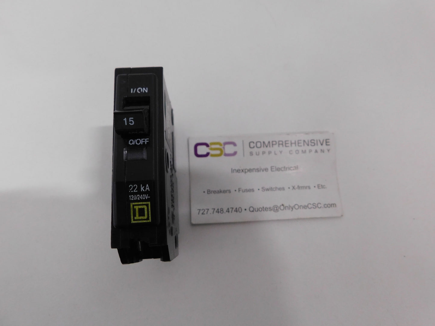 QOB115VH - Square D 15A Amp 1P Pole 22kA@120/240V Bolt On Circuit Breaker