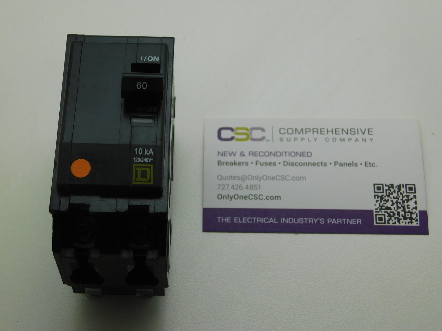 QO260 - Square D 60A Amp 2P Pole 10kA@120/240V Plug On Circuit Breaker