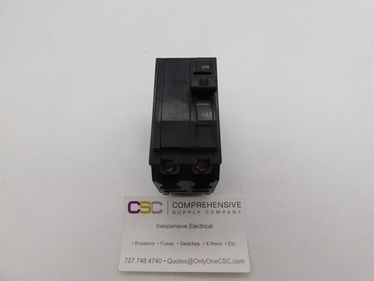 QOB250 - Square D 50A Amp 2P Pole 10kA@120/240V Bolt On Black Circuit Breaker
