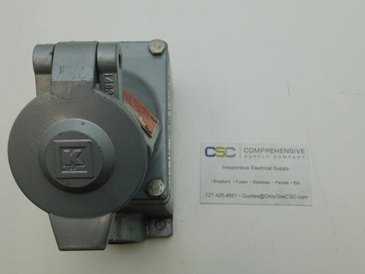 UGRB5-20231 - Killark 20A Amp 125V Hazardous Location Ugr Series Quick Wire Receptacle