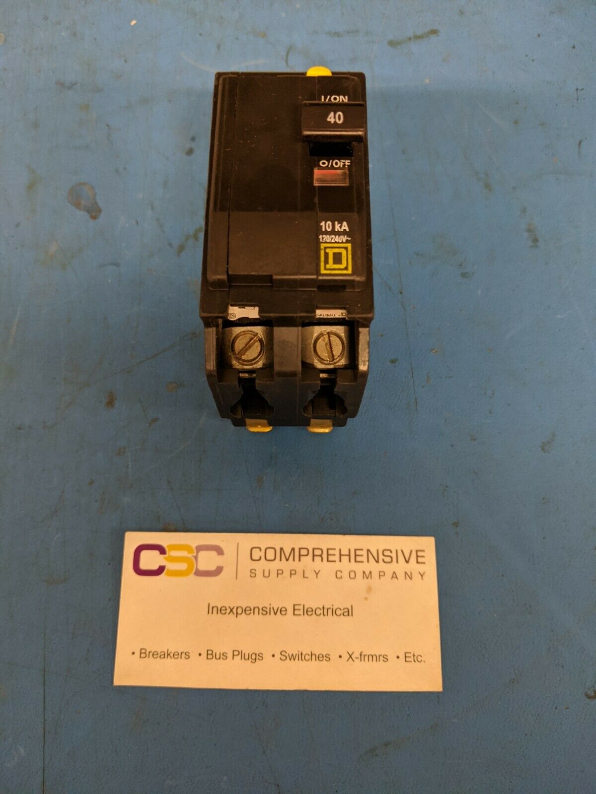 QO240 - Square D 40A Amp 2P Pole 10kA@120/240V Plug On Circuit Breaker