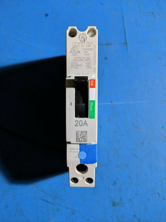 TEYH1020B - GE 20A Amp 1P Pole 35kA@277V Bolt On Circuit Breaker