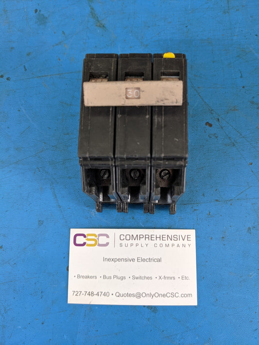CH330 - Eaton 30A Amp 3P Pole 10kA@240V Plug On Ch Circuit Breaker