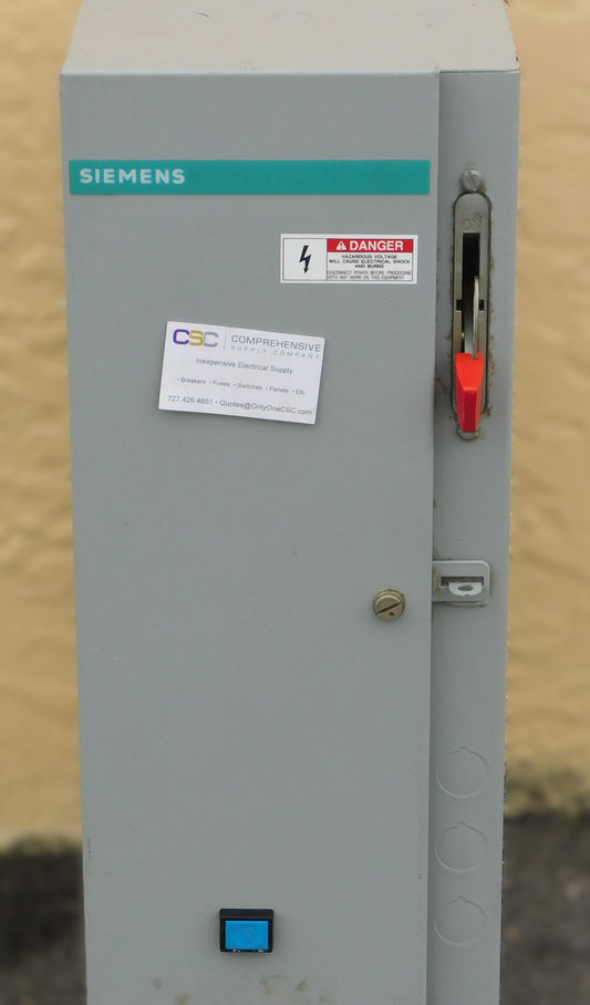SCN1B4617A85800N5 - Siemens Nema Size 2 3Ph 600V Fusible Disconnect Combination Starter