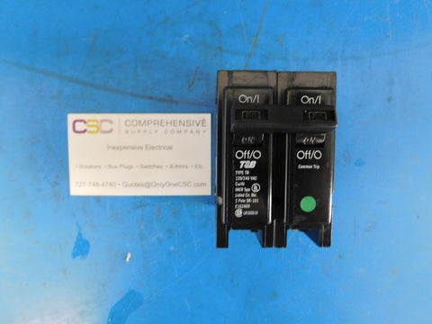 TB260 - T & B 60A Amp 2P Pole 10kA@120/240V Plug On Circuit Breaker