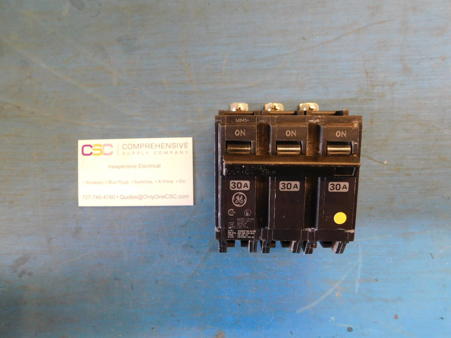 THQB32030 - GE 30A Amp 3P Pole 10kA@240V Bolt On Circuit Breaker