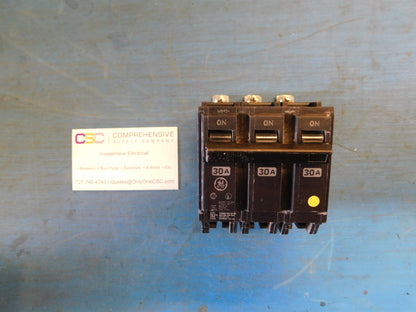 THQB32030 - GE 30A Amp 3P Pole 10kA@240V Bolt On Circuit Breaker