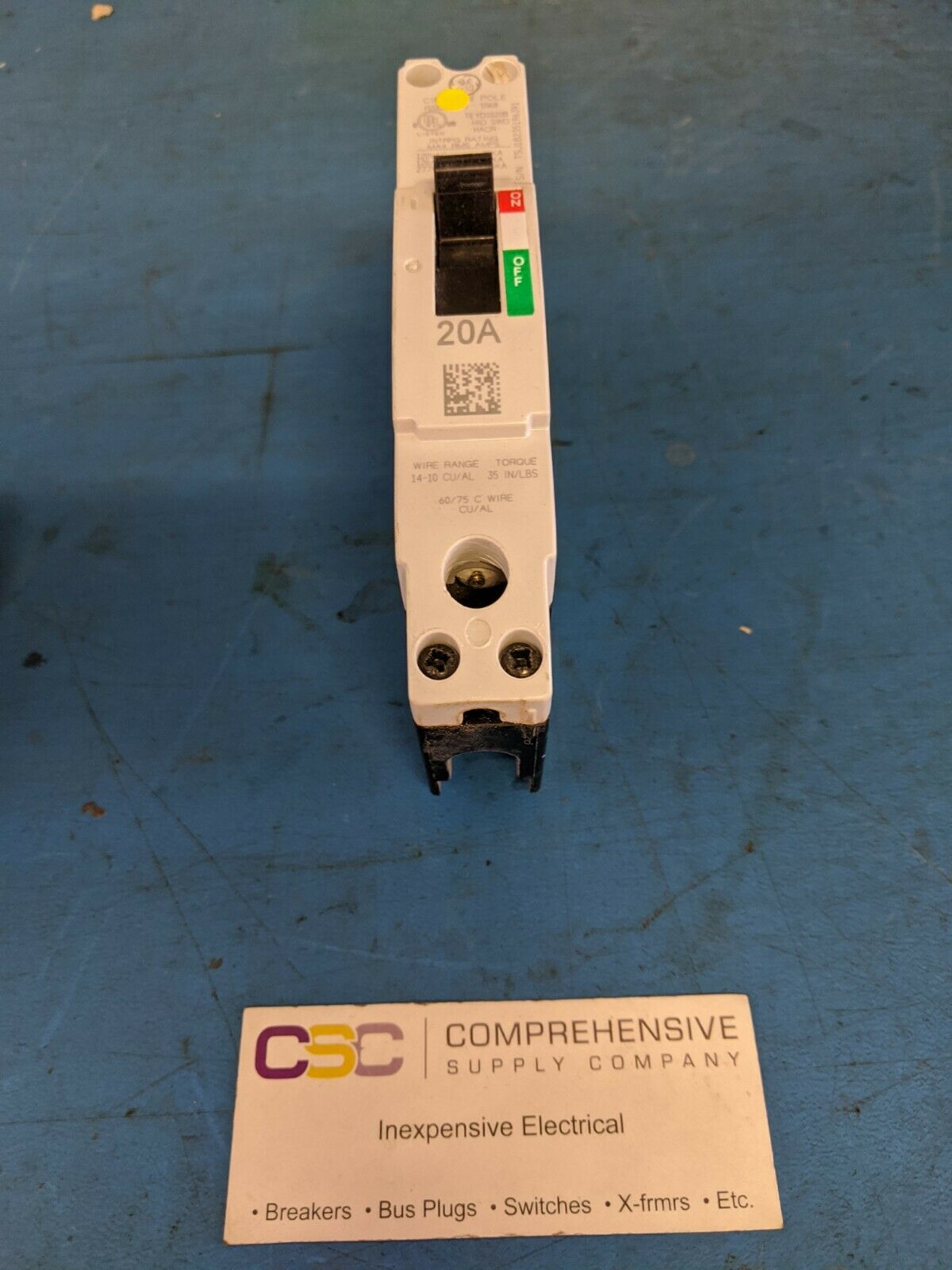 TEYD1020B - GE 20A Amp 1P Pole 25kA@277V Bolt On Circuit Breaker
