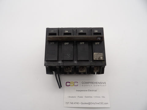 THQB32070ST1 - GE 70A Amp 3P Pole 10kA@240V Bolt On Circuit Breaker W/120V Shunt Trip- Older Series
