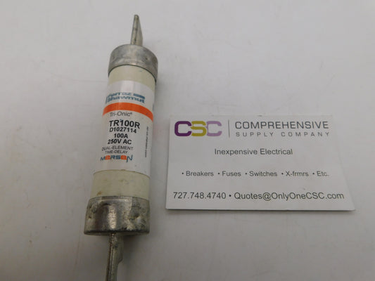 TR100R - Mersen 100A Amp 250V Class Rk5 Tri-Onic Time Delay Blade Fuse