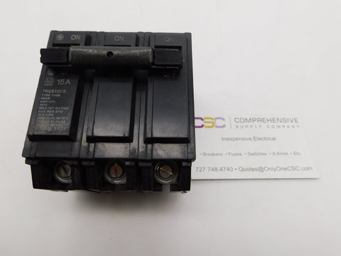 THQB32015 - GE 15A Amp 3P Pole 10kA@240V Bolt On Circuit Breaker