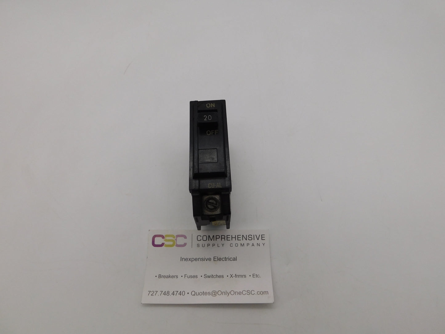 TQL1120 - GE 20A Amp 1P Pole 10kA@120/240V Plug On Circuit Breaker - Older Series
