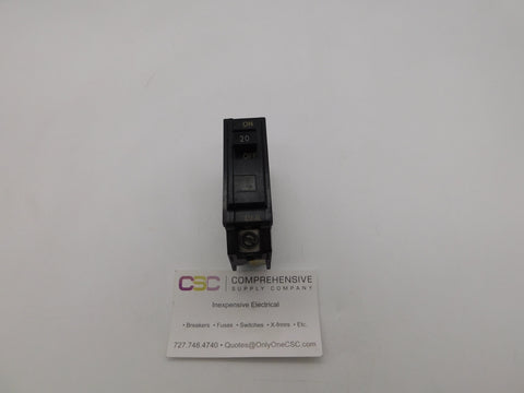 TQL1120 - GE 20A Amp 1P Pole 10kA@120/240V Plug On Circuit Breaker - Older Series