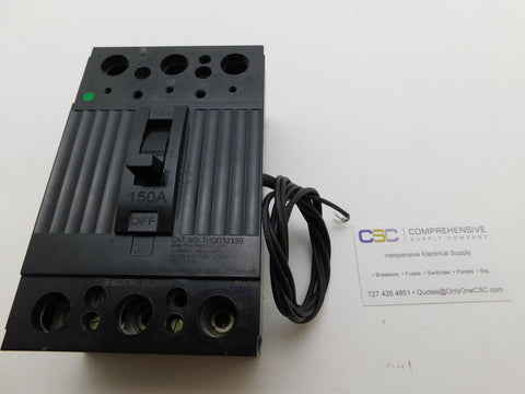 THQD32150ST1 - GE 150A Amp 3P Pole 22kA@240V Bolt On Circuit Breaker W/120V Shunt Trip