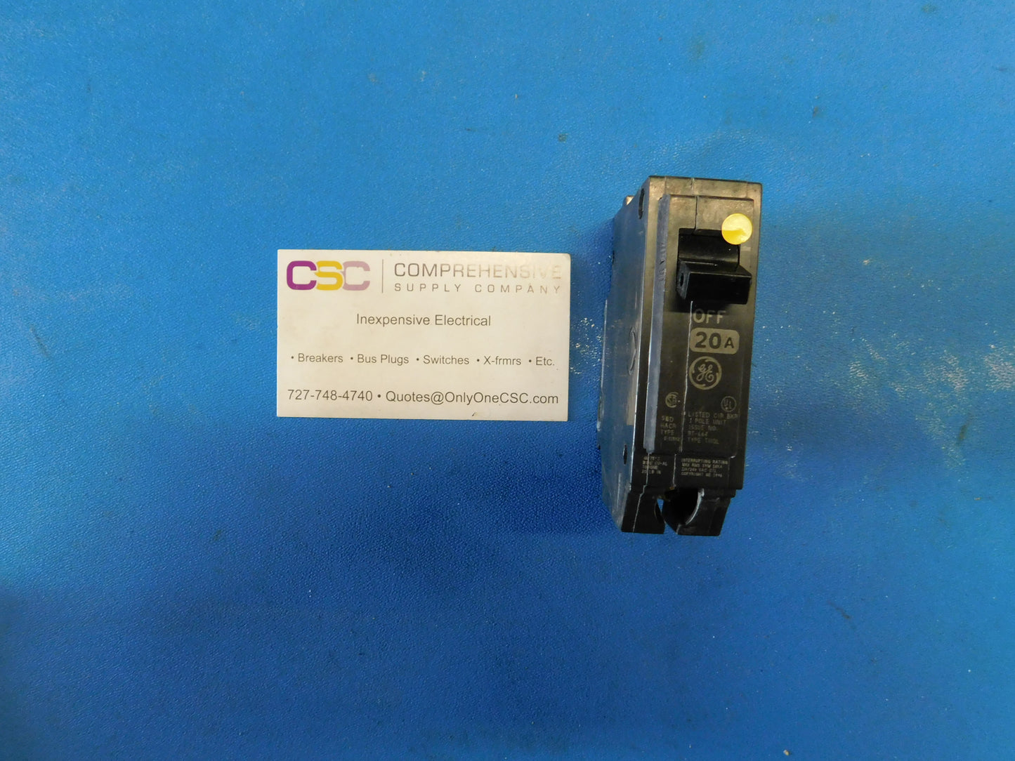 THQL1120 - GE 20A Amp 1P Pole 10kA@120/240V Plug On Circuit Breaker