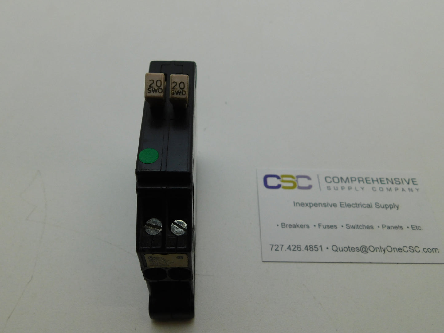 CHT2020 - Cutler Hammer 20/20A Amp 2X1P Pole 10kA@120/240V Plug On Duplex Circuit Breaker