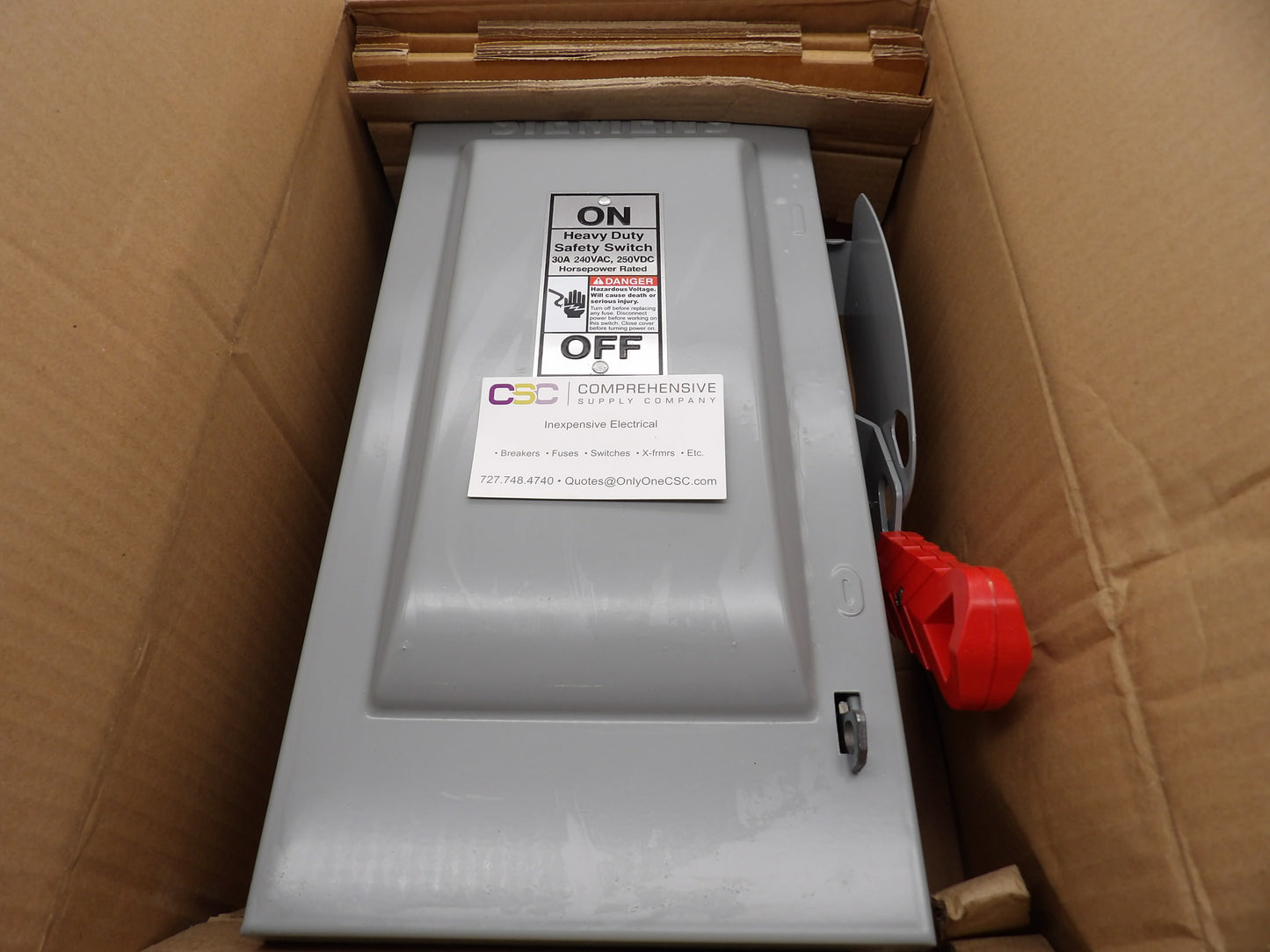 HF221NR - Siemens 30A Amp 2P Pole 240V Nema 3R Fusible Heavy Duty Safety Switch