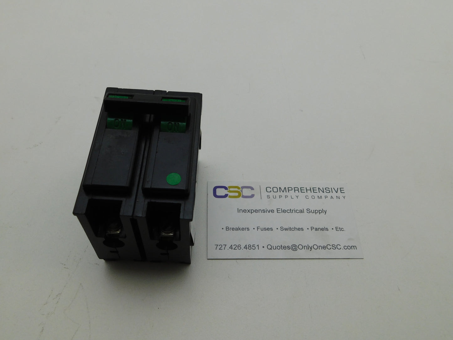 BR230 - Bryant 30A Amp 2P Pole 10kA@120/240V Plug On Circuit Breaker W/Green Handle