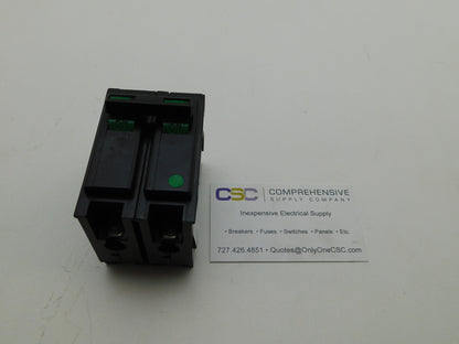 BR230 - Bryant 30A Amp 2P Pole 10kA@120/240V Plug On Circuit Breaker W/Green Handle
