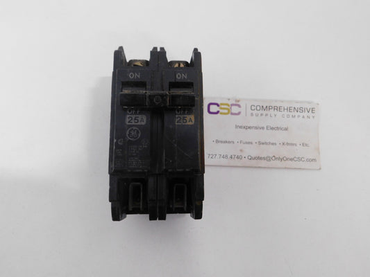 THQC2125CC - GE 25A Amp 2P Pole 10kA@120/240V Feed Through Circuit Breaker
