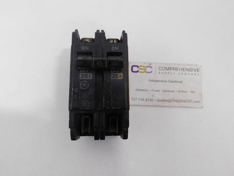 THQC2125CC - GE 25A Amp 2P Pole 10kA@120/240V Feed Through Circuit Breaker