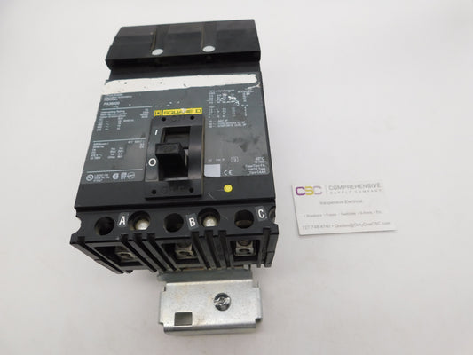 FA36020 - Square D 20A Amp 3P Pole 600V 18kA@480V I-Line Plug On Circuit Breaker W/Green Label
