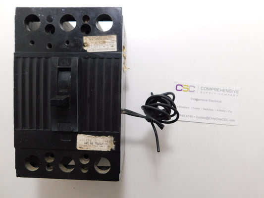 TQD32Y225 - GE 225A Amp 3P Pole 14kA@240V Feed Through Circuit Breaker - Older Series W/Shunt Trip