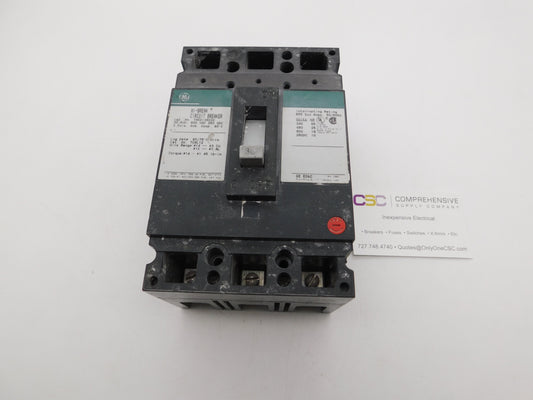THED136030 - GE 30A Amp 3P Pole 600V 25kA@480V Bolt On Circuit Breaker