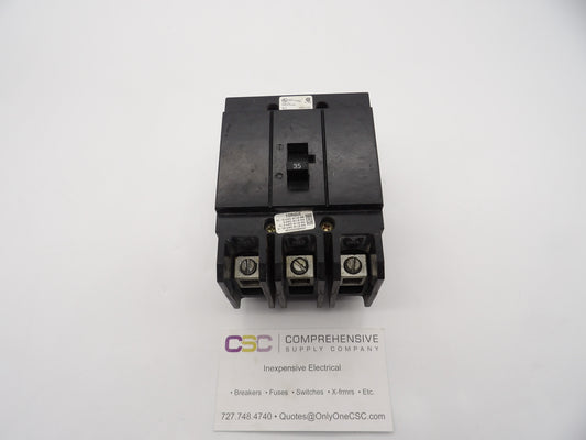 GHB3035 - Cutler Hammer 35A Amp 3P Pole 14kA@480Y/277V Bolt On Circuit Breaker