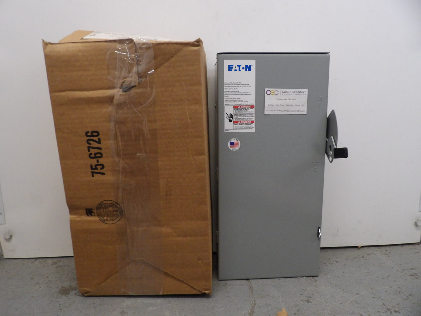 DG323NRB - Eaton 100A Amp 3P Pole 240V Nema 3R Fusible General Duty Safety Switch W/Neutral