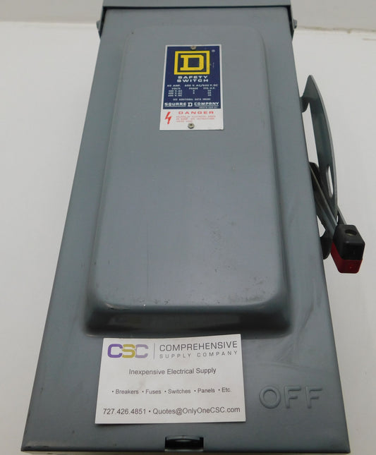 HU362RB - Square D 60A Amp 3P Pole 600V Non Fusible Nema 3R Heavy Duty Safety Switch