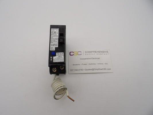 BA120AFCHH - Siemens 20A Amp 1P Pole 65kA@120V Bolt On Combo Arc Fault AFCI Circuit Breaker