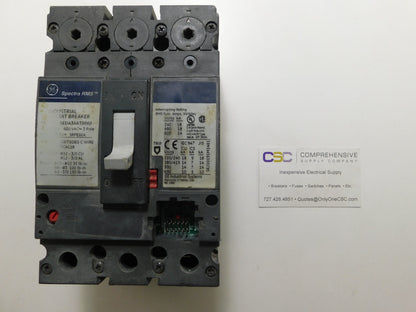 SEDA36AT0060 - GE 60A Amp 3P Pole 600V 18kA@480V Bolt On Circuit Breaker