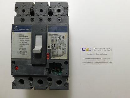SEDA36AT0060 - GE 60A Amp 3P Pole 600V 18kA@480V Bolt On Circuit Breaker