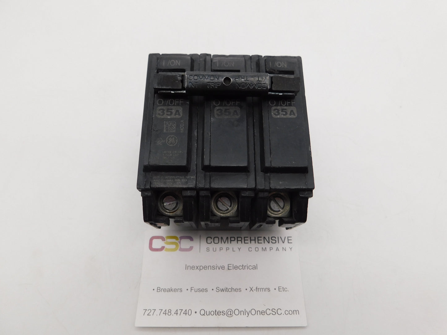 THQB32035 - GE 35A Amp 3P Pole 10kA@240V Bolt On Circuit Breaker