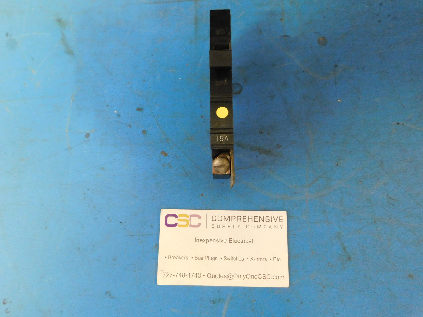 XO115 - Square D 15A Amp 1P Pole 10kA@120V Plug On Circuit Breaker