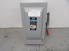GF222N - Siemens 60A Amp 2P Pole 240V Nema 1 Fusible General Duty Safety Switch