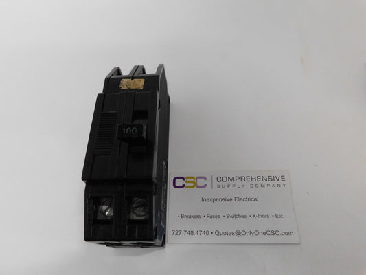 QCB2100 - Zinsco 100A Amp 2P Pole 10kA@120/240V Bolt On Circuit Breaker
