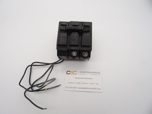 THQB2120ST1 - GE 20A Amp 2P Pole 10kA@120/240V Bolt On Circuit Breaker W/Shunt Trip