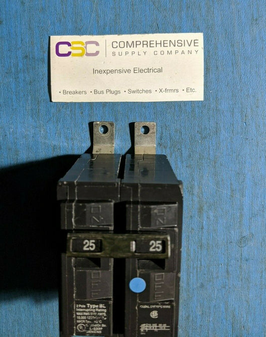 B225 - Siemens 25A Amp 2P Pole 10kA@120/240V Bolt On Circuit Breaker