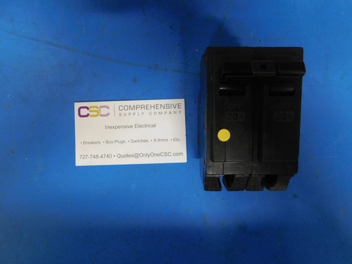 THQB2120 - GE 20A Amp 2P Pole 10kA@120/240V Bolt On Circuit Breaker