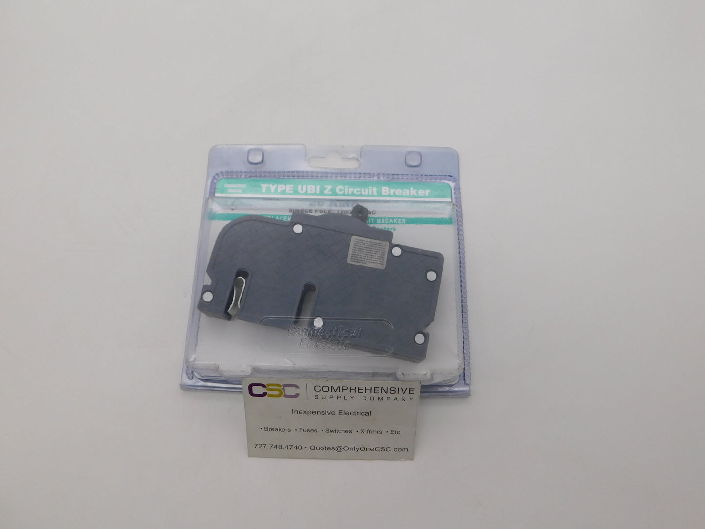 UBIZ-20 - Connecticut Electric 20A Amp 1P Pole 10kA@120/240V Plug On Zinsco Replacement Circuit Breaker