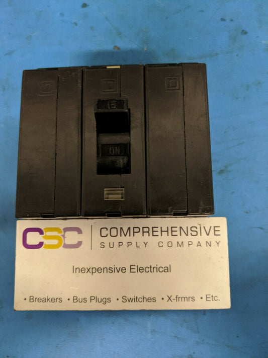 EHB34015 - Square D 15A Amp 3P Pole 14kA@480Y/277V Bolt On Circuit Breaker