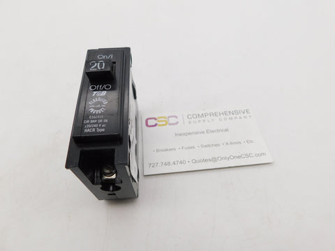 TB120C - T & B 20A Amp 1P Pole 10kA@120/240V Plug On Circuit Breaker