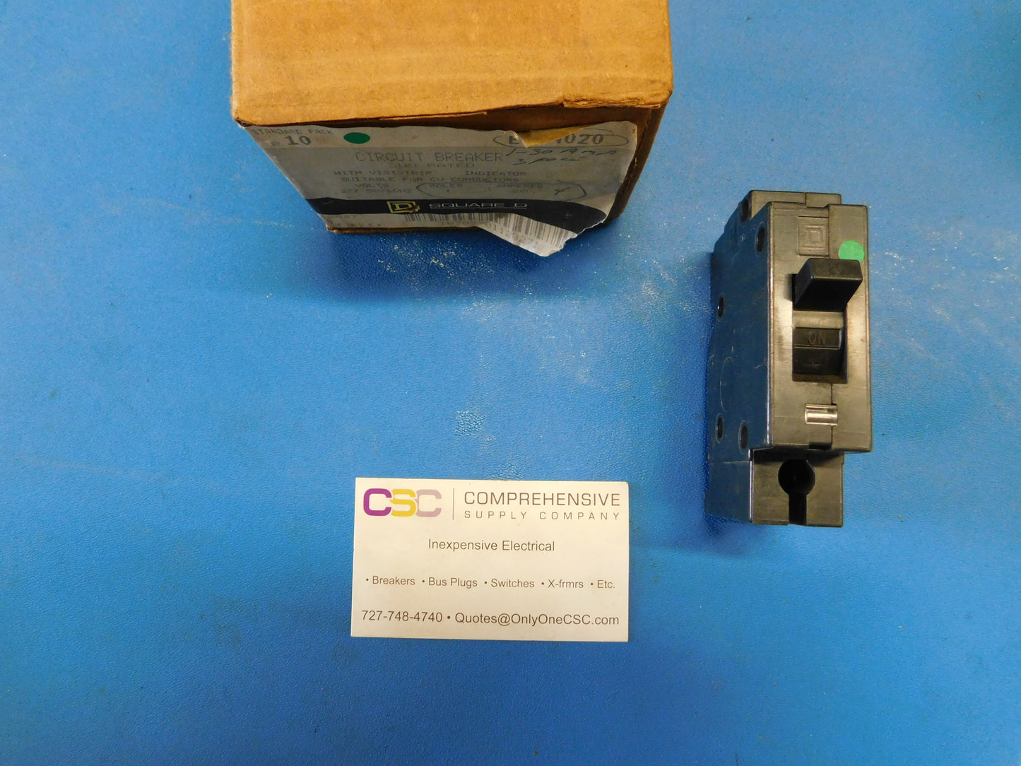 EH14020 - Square D 20A Amp 1P Pole 14kA@277V Plug On Circuit Breaker