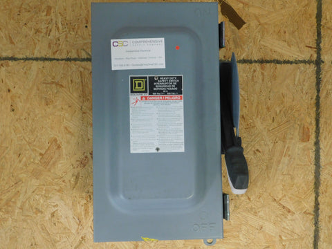 H362AWK - Square D 60A Amp 3P Pole 600V Fusible Safety Switch