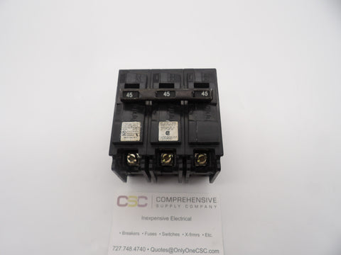 Q345H - Siemens 45A Amp 3P Pole 22kA@240V Plug On Circuit Breaker